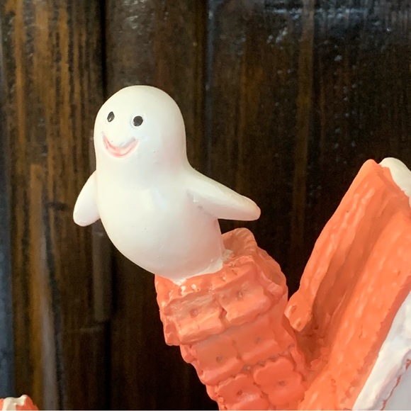 Pink Haunted Gingerbread House Light Up Halloween Decor - Ghost Spiders Eyeballs - Picture 6 of 16